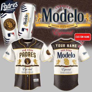San Diego Padres Modelo American's Beer 2025 Personalized Baseball Jersey