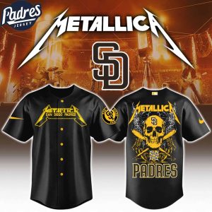 San Diego Padres x MLB Metallica Baseball Jersey