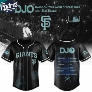 San Francisco Giants MLB x DJO Back To You World Tour 2025 With Post Animal Baseball Jersey