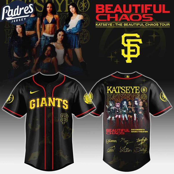 San Francisco Giants MLB x Katseye The Beautiful Chaos Tour Custom Baseball Jersey