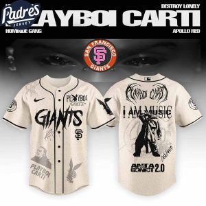San Francisco Giants MLB x Playboi Carti Antagonist Tour Custom Baseball Jersey