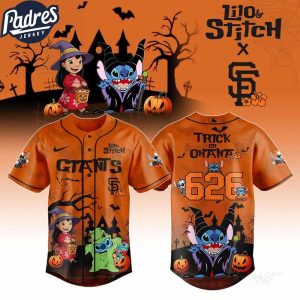 San Francisco Giants X 626 Lilo Stitch Trick Or Treat Jersey Giants Merch Halloween Gifts