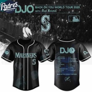 Seattle Mariners MLB x DJO Back To You World Tour 2025 With Post Animal MLB Baseball Jersey 1