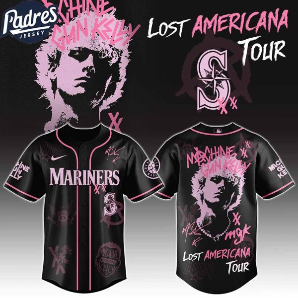Seattle Mariners MLB x MGK The Lost Americana Tour Custom Baseball Jersey