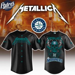 Seattle Mariners x MLB Metallica Baseball Jersey