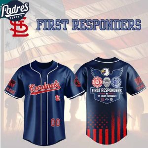 St Louis Cardinals First Responders Fire Dept Police EMS 2025 Custom Baseball Jersey