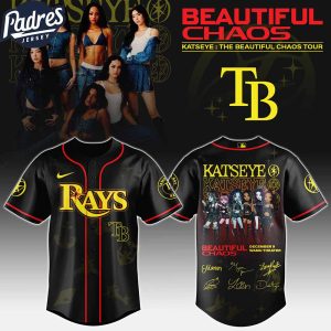 Tampa Bay Rays MLB x Katseye The Beautiful Chaos Tour Custom Baseball Jersey