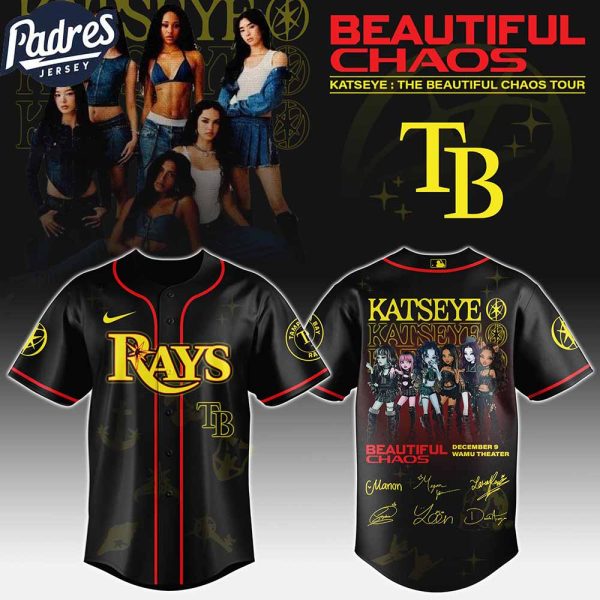 Tampa Bay Rays MLB x Katseye The Beautiful Chaos Tour Custom Baseball Jersey