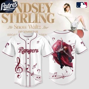 Texas Rangers Lindsey Stirling The Snow Waltz Holiday Tour 2025 Baseball Jersey