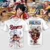 Texas Rangers MLB x One Piece Monkey D Luffy 2025 Baseball Jersey