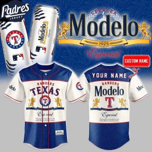 Texas Rangers Modelo American's Beer 2025 Personalized Baseball Jersey