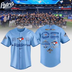 Toronto Blue Jays 2025 American League Champions Baby Blue Baseball Jersey