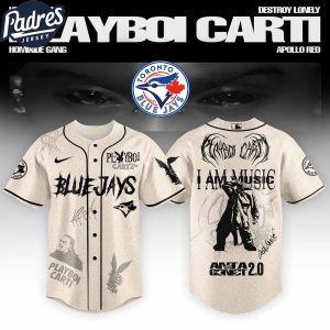 Toronto Blue Jays MLB x Playboi Carti Antagonist Tour Custom Baseball Jersey