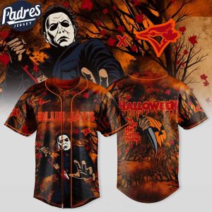 Toronto Blue Jays x Michael Myers 2025 Halloween Jersey Jays Merch Halloween Gifts