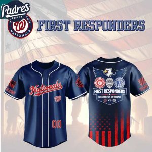Washington Nationals First Responders Fire Dept Police EMS 2025 Custom Baseball Jersey