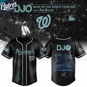Washington Nationals MLB x DJO Back To You World Tour 2025 With Post Animal Baseball Jersey 1