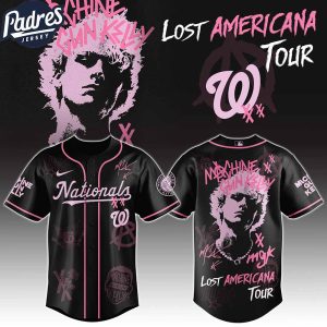 Washington Nationals MLB x MGK The Lost Americana Tour Custom Baseball Jersey