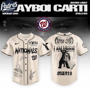 Washington Nationals MLB x Playboi Carti Antagonist Tour Custom Baseball Jersey